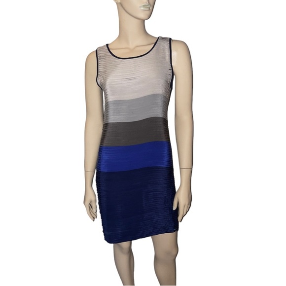 Rag & Bone Silk Layered Colour block Dress - Picture 6 of 10